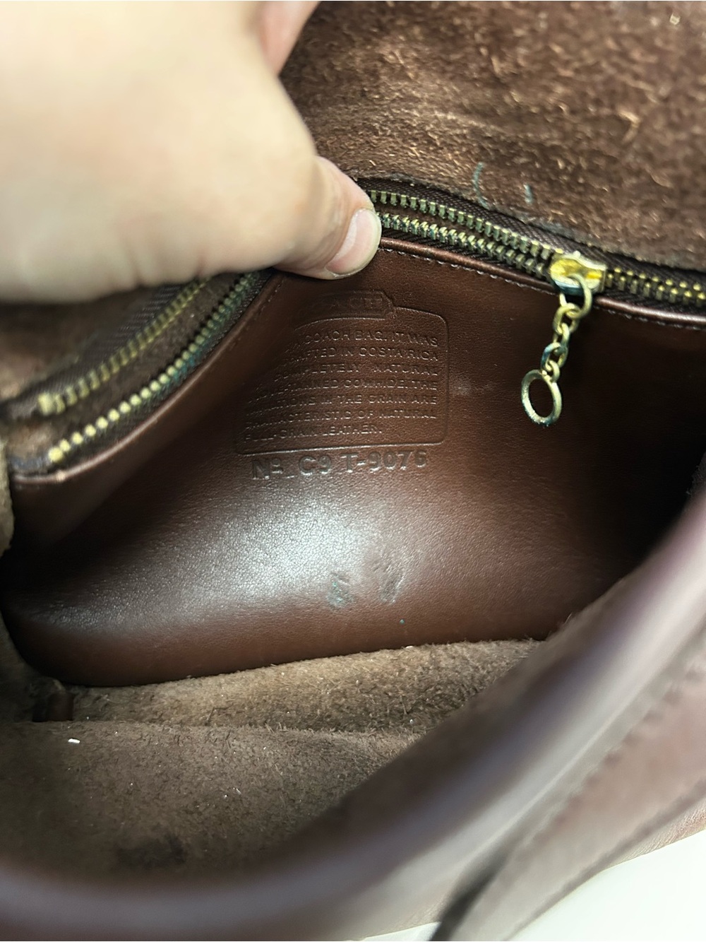 9076 VTG COACH Companion bag - British Tan USA Made - Picture 4 of 7